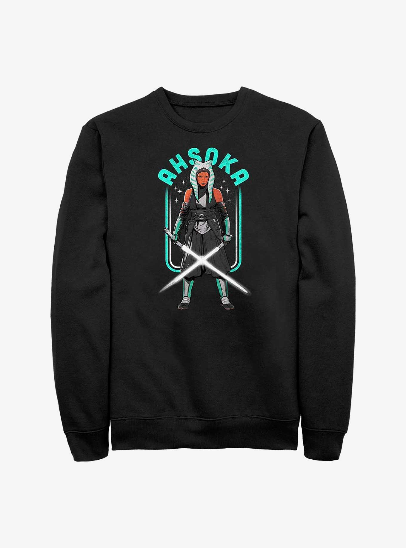 Star Wars The Mandalorian Ahsoka Amongst The Stars Sweatshirt, BLACK, hi-res