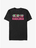Star Wars The Mandalorian Grogu Neon Logo T-Shirt, BLACK, hi-res