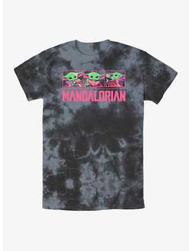 Star Wars The Mandalorian Grogu Neon Logo Tie-Dye T-Shirt, , hi-res
