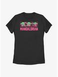 Star Wars The Mandalorian Grogu Neon Logo Womens T-Shirt, BLACK, hi-res
