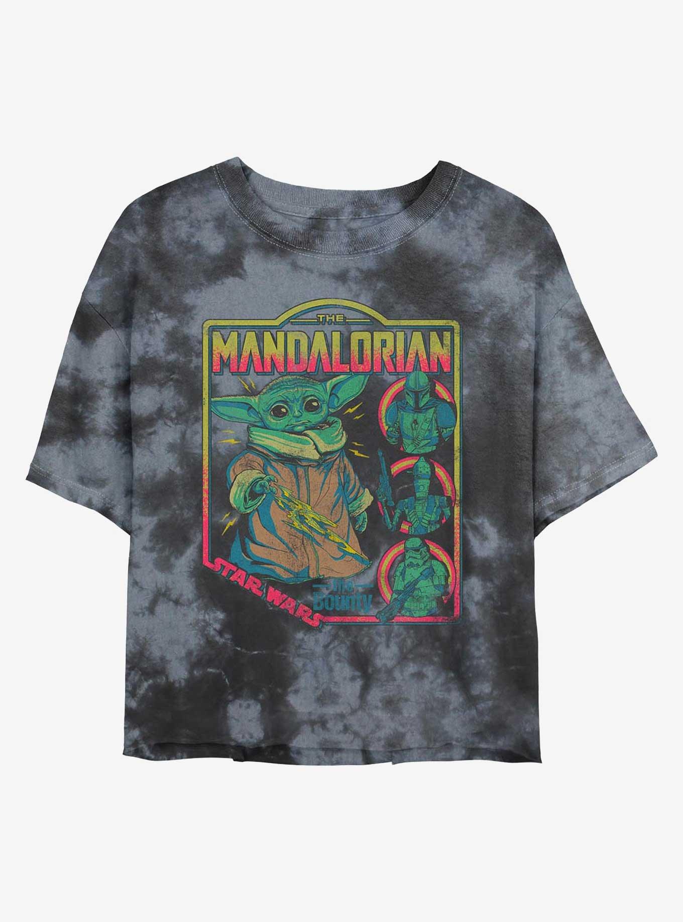 Star Wars The Mandalorian The Child Poster Tie-Dye Womens Crop T-Shirt, , hi-res