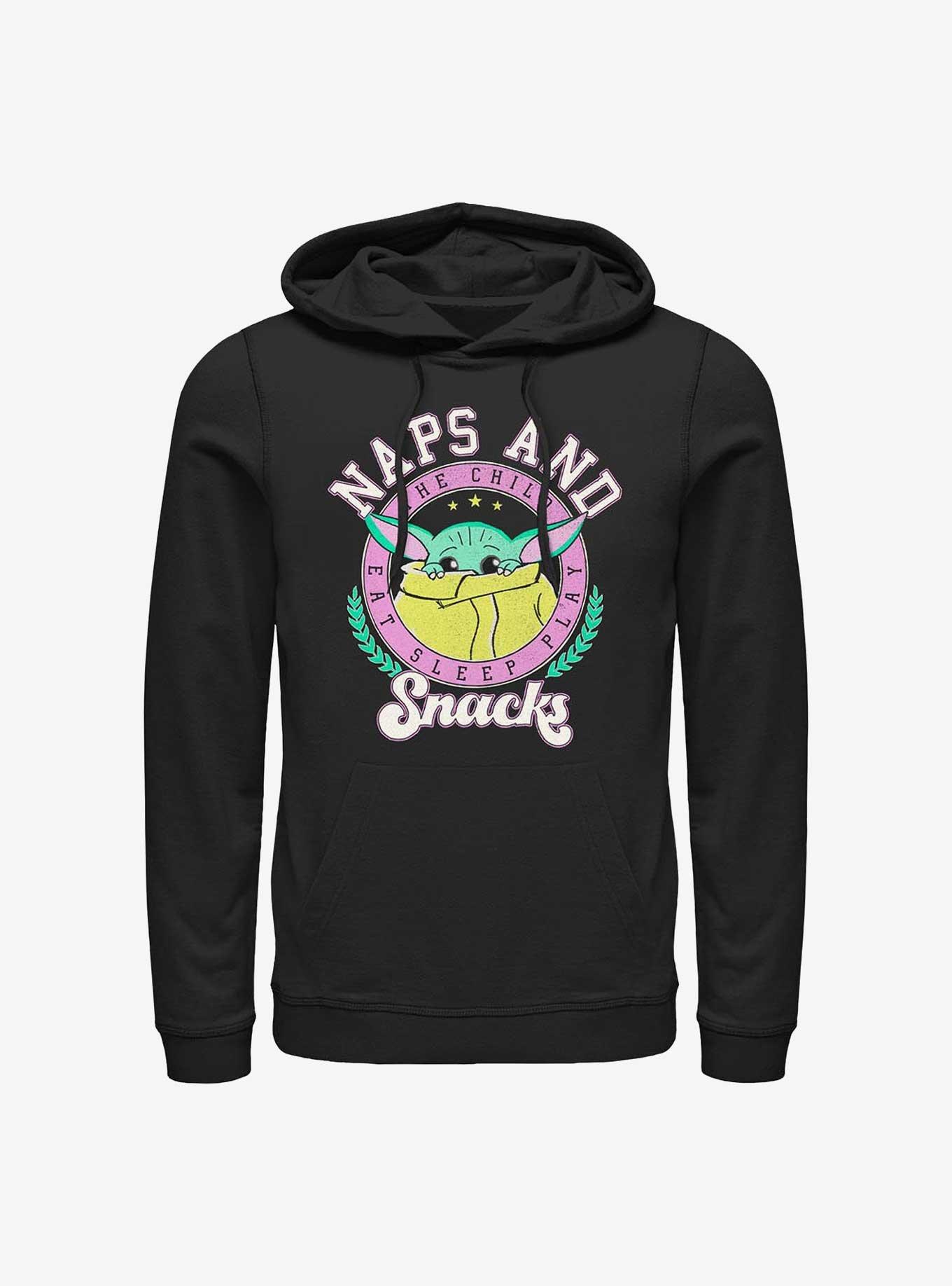 Star Wars The Mandalorian Grogu Naps And Snacks Hoodie, , hi-res