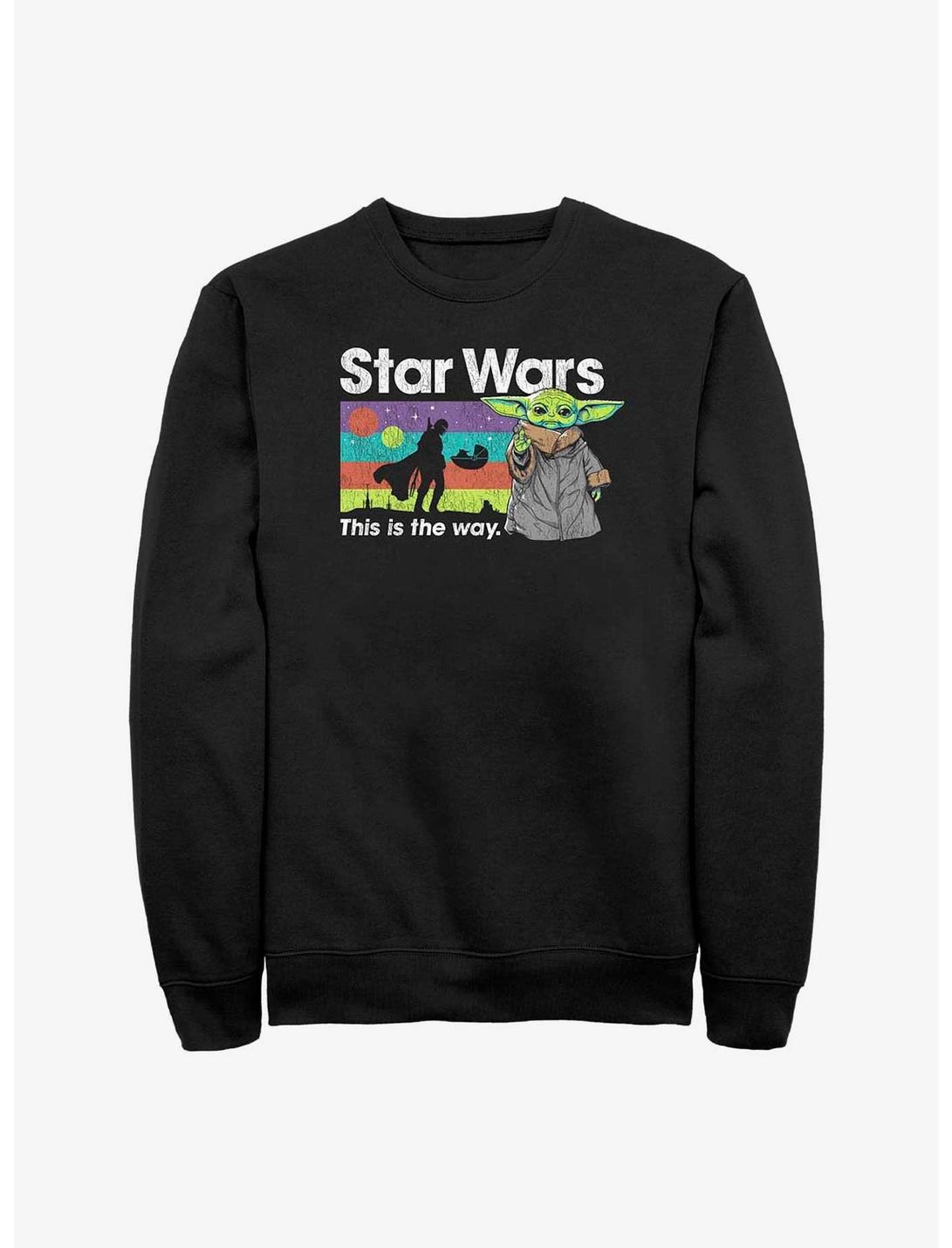 Star Wars The Mandalorian Goin My Way Sweatshirt, BLACK, hi-res
