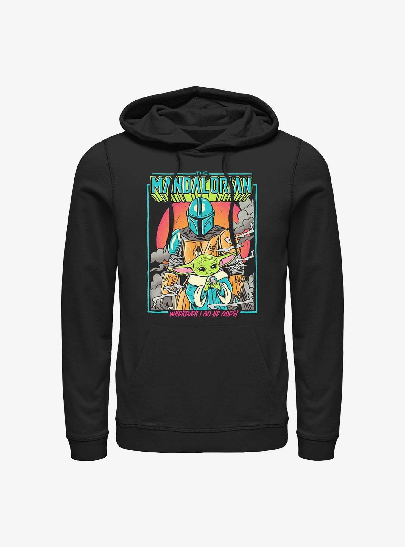 Star Wars The Mandalorian Wherever I Go He Goes Hoodie, , hi-res