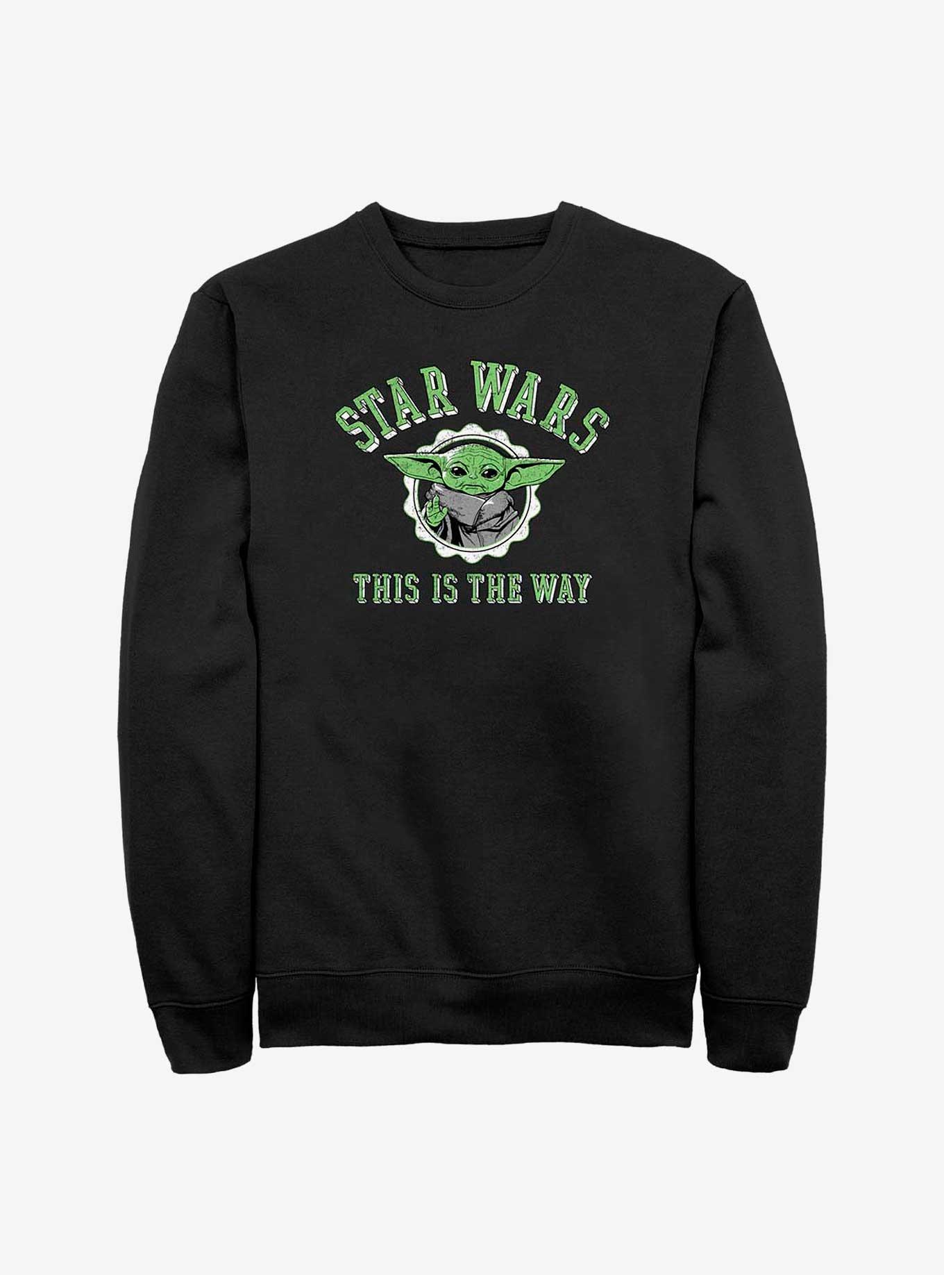 Star Wars The Mandalorian Varsity Child Sweatshirt, BLACK, hi-res