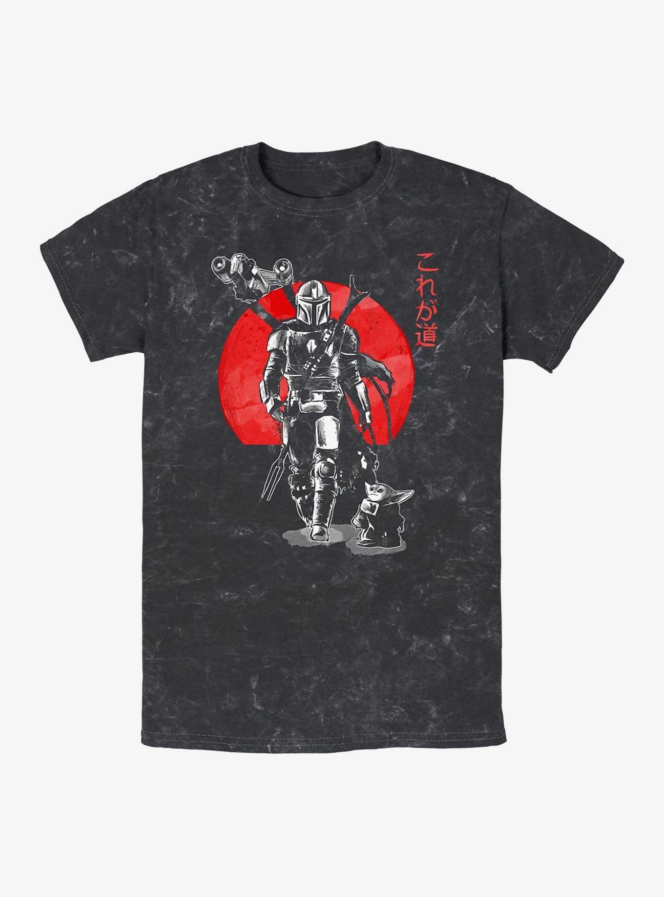 Star Wars The Mandalorian Sumi Ink Red Sun Mineral Wash T-Shirt, , hi-res