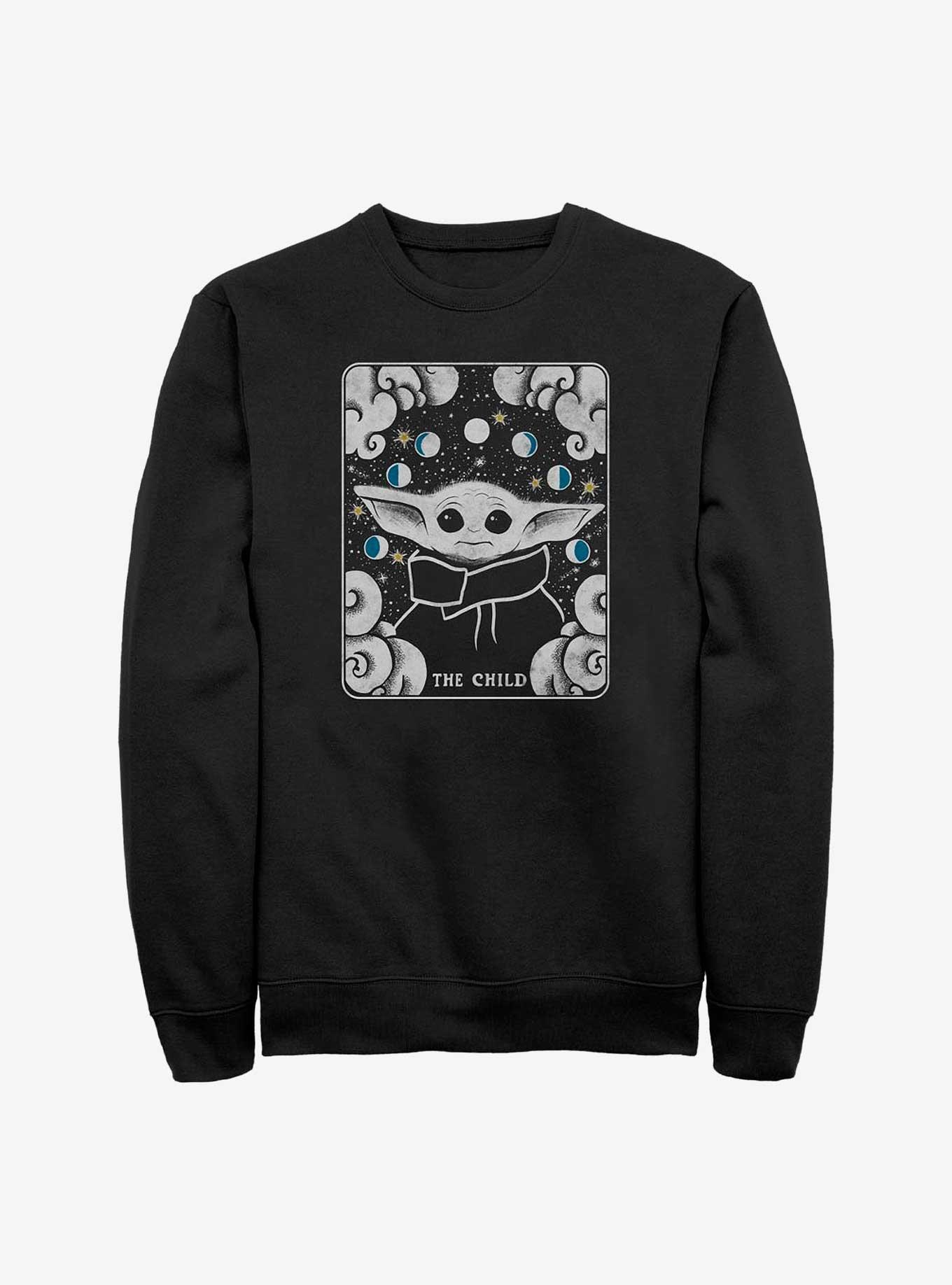 Star Wars The Mandalorian Tarot Child Sweatshirt, BLACK, hi-res