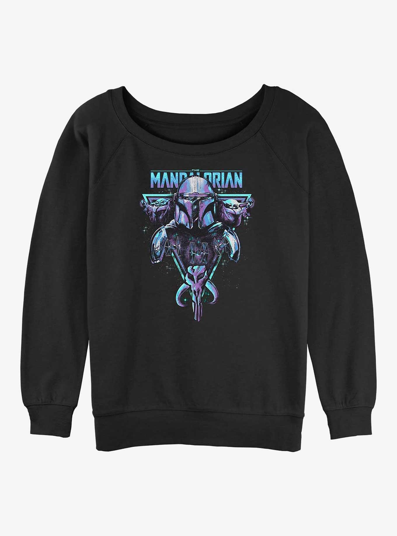Star Wars The Mandalorian Beskar Triangle Womens Slouchy Sweatshirt, , hi-res