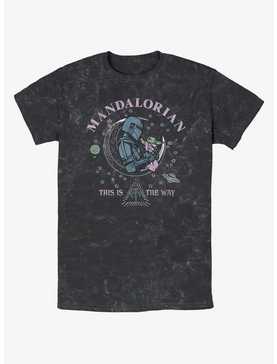 Star Wars The Mandalorian Cosmic Mando Mineral Wash T-Shirt, , hi-res