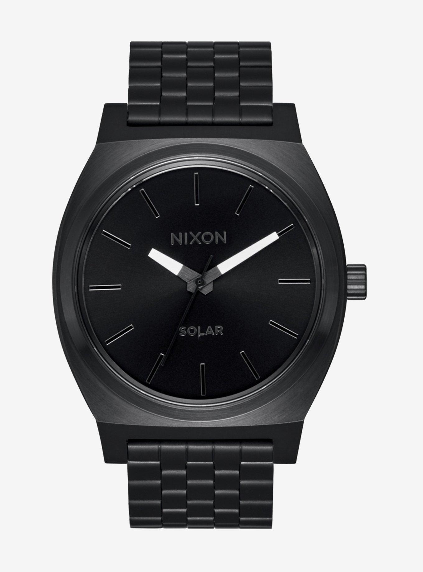 Nixon Time Teller Solar All Black x White Watch