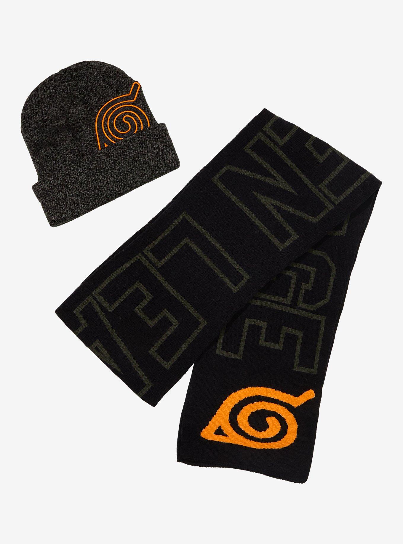 Naruto Shippuden Leaf Village Beanie & Scarf Set, , hi-res