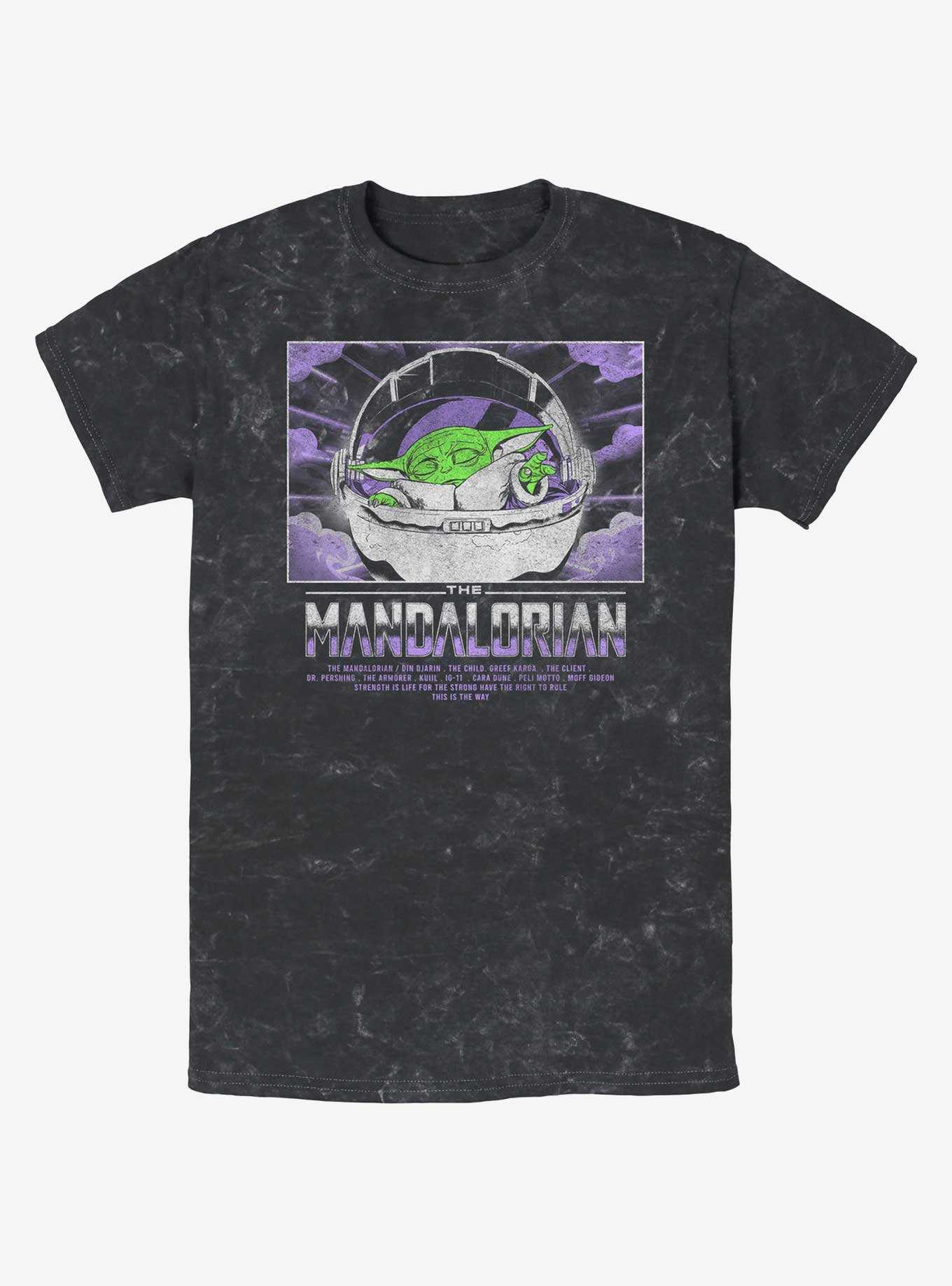 Star Wars The Mandalorian Child Light Mineral Wash T-Shirt, , hi-res