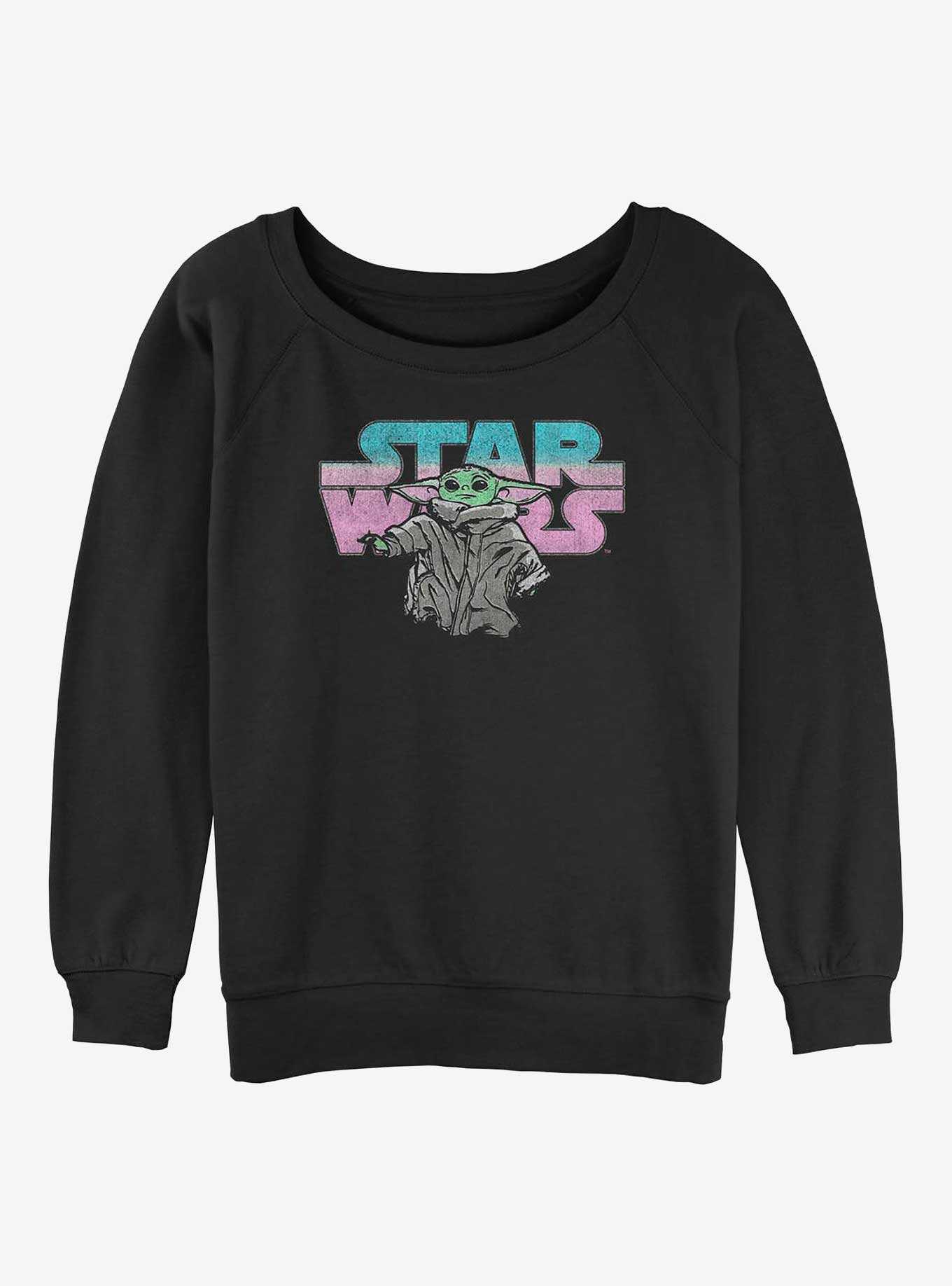 Star Wars The Mandalorian Logo Child Womens Slouchy Sweatshirt, , hi-res