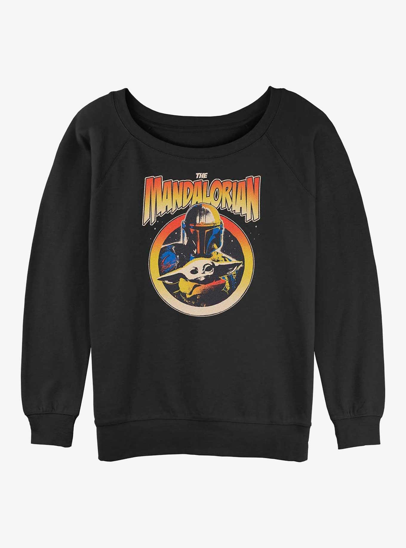 Star Wars The Mandalorian Mando N Child Womens Slouchy Sweatshirt, , hi-res