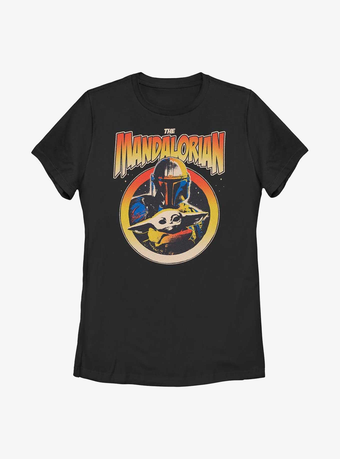 Star Wars The Mandalorian Mando N Child Womens T-Shirt, BLACK, hi-res