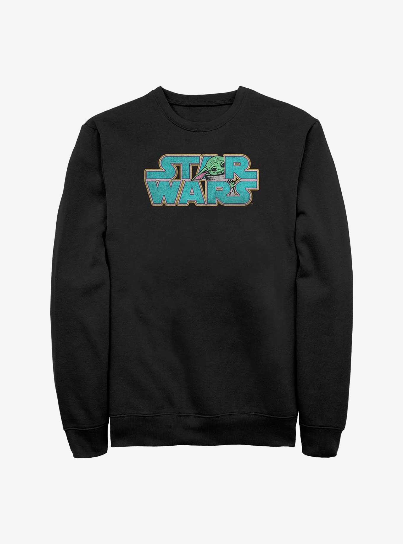 Star Wars The Mandalorian Logo Child Sweatshirt, BLACK, hi-res