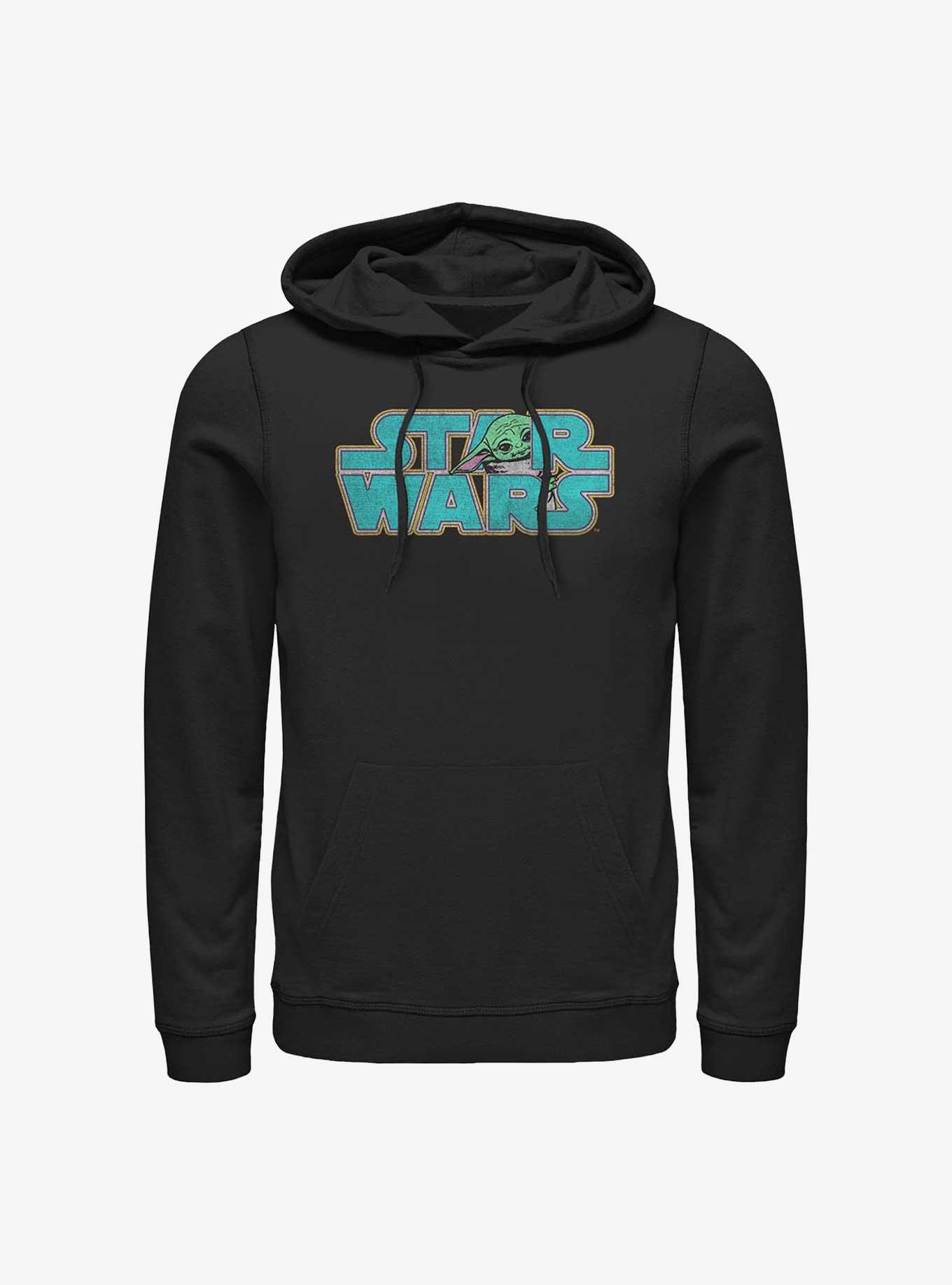 Star Wars The Mandalorian Logo Child Hoodie, BLACK, hi-res