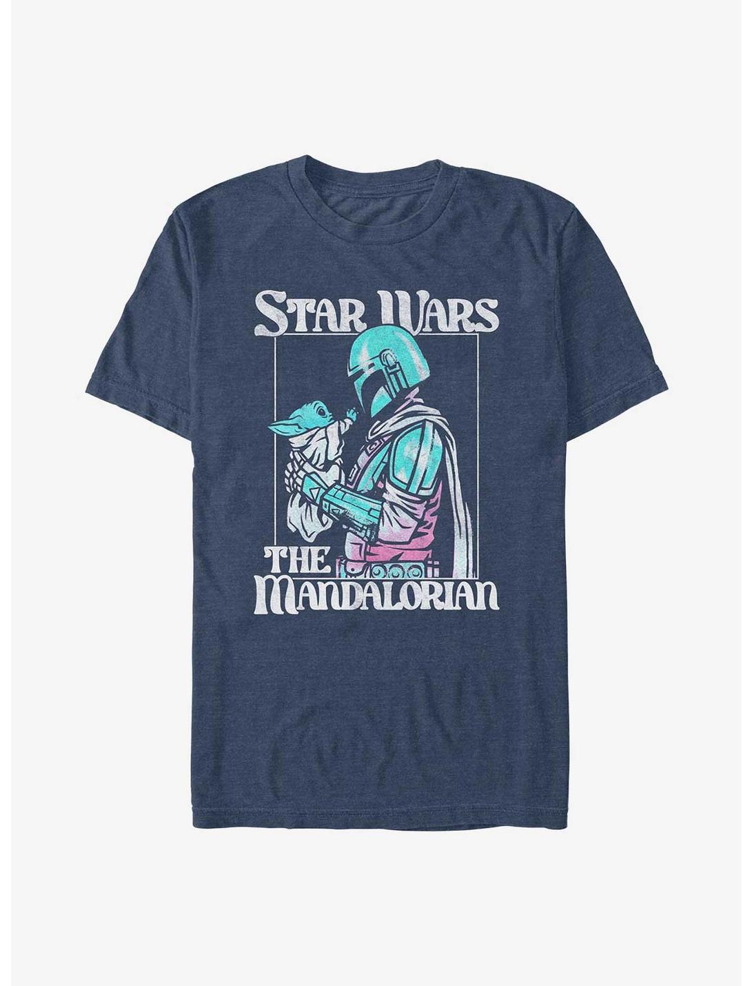 Star Wars The Mandalorian Soft Pop Mando T-Shirt, NAVY HTR, hi-res