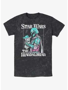 Star Wars The Mandalorian Soft Pop Mando Mineral Wash T-Shirt, , hi-res