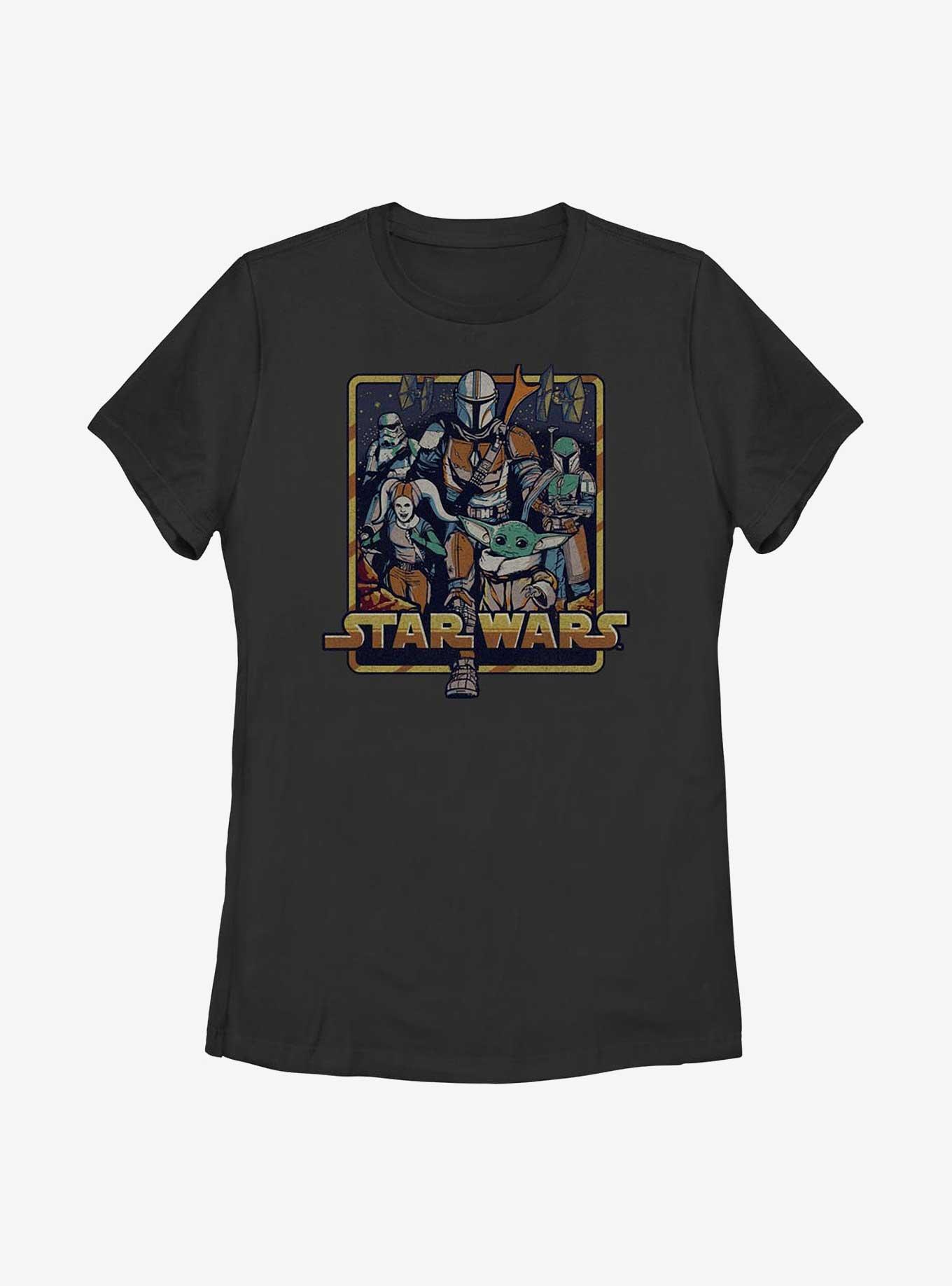 Star Wars The Mandalorian Retro Mandalorian Womens T-Shirt, , hi-res