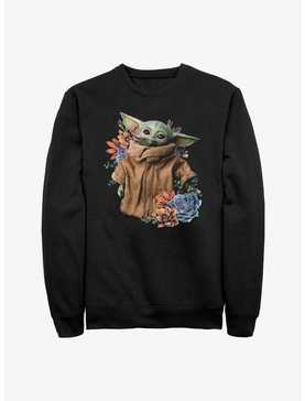 Star Wars The Mandalorian Grogu Flower Baby Sweatshirt, , hi-res