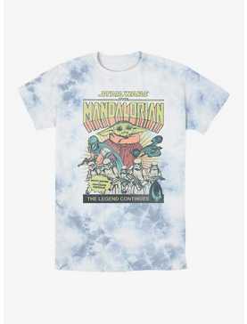 Star Wars The Mandalorian Grogu Comic Cover Tie-Dye T-Shirt, , hi-res