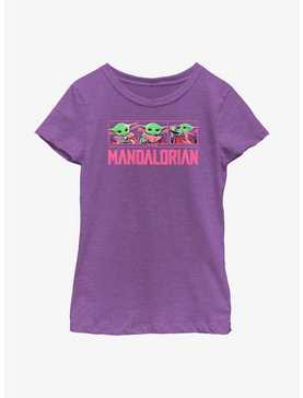 Star Wars The Mandalorian Grogu Neon Logo Youth Girls T-Shirt, , hi-res
