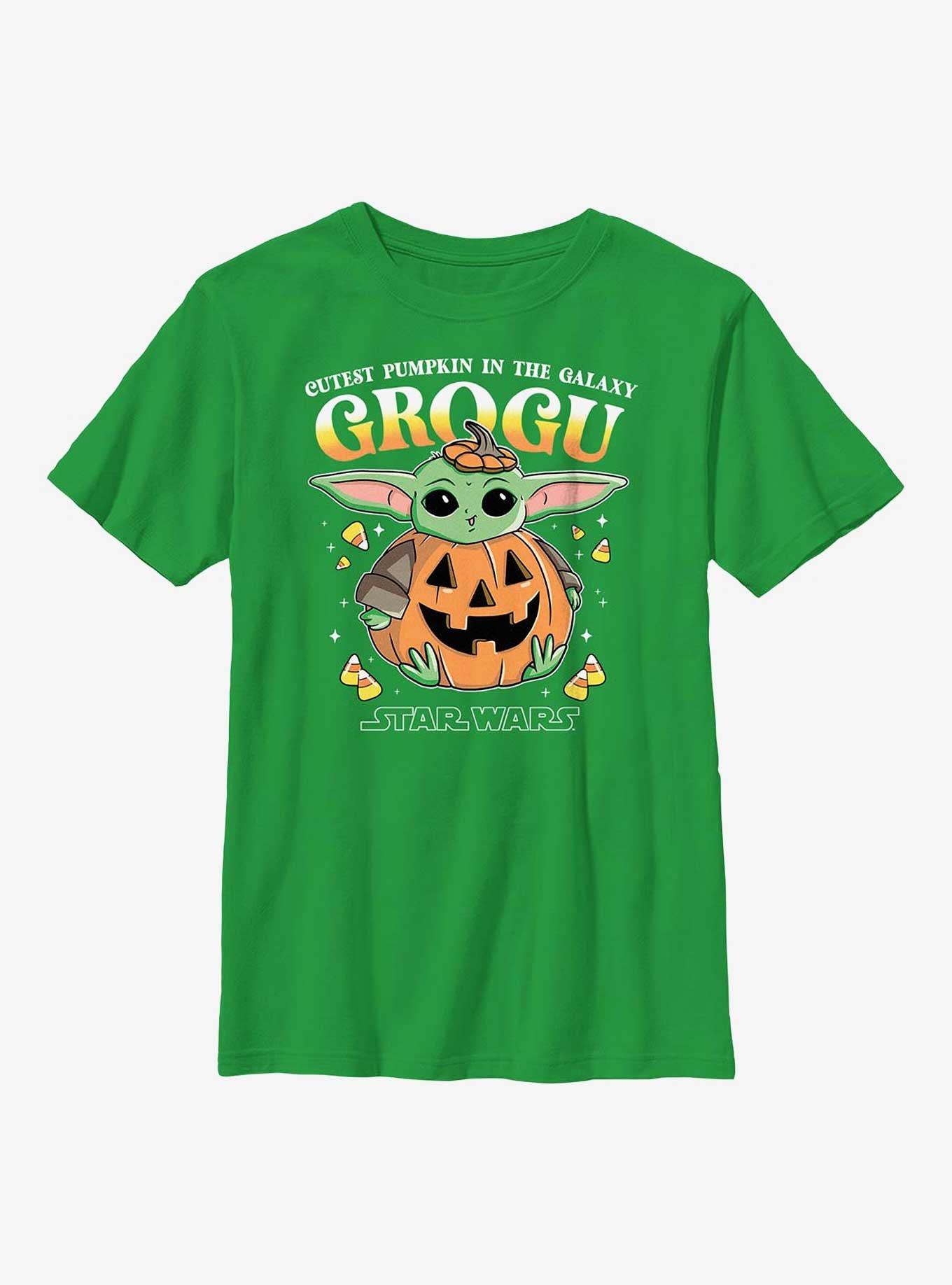 Star Wars The Mandalorian Pumpkin Grogu Youth T-Shirt, , hi-res