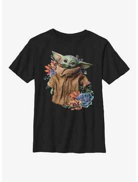 Star Wars The Mandalorian Grogu Flower Baby Youth T-Shirt, , hi-res