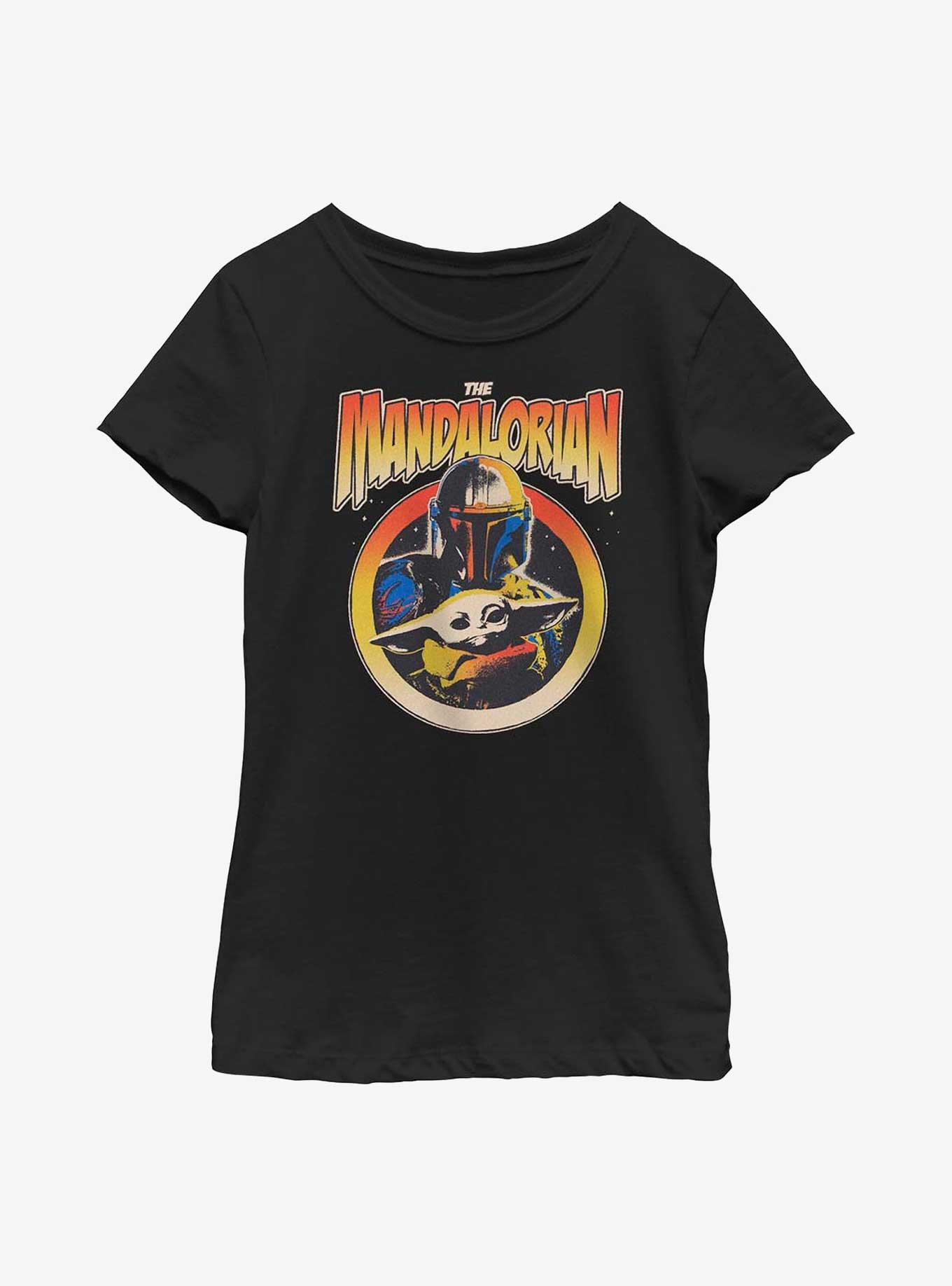 Star Wars The Mandalorian Mando N Child Youth Girls T-Shirt, BLACK, hi-res