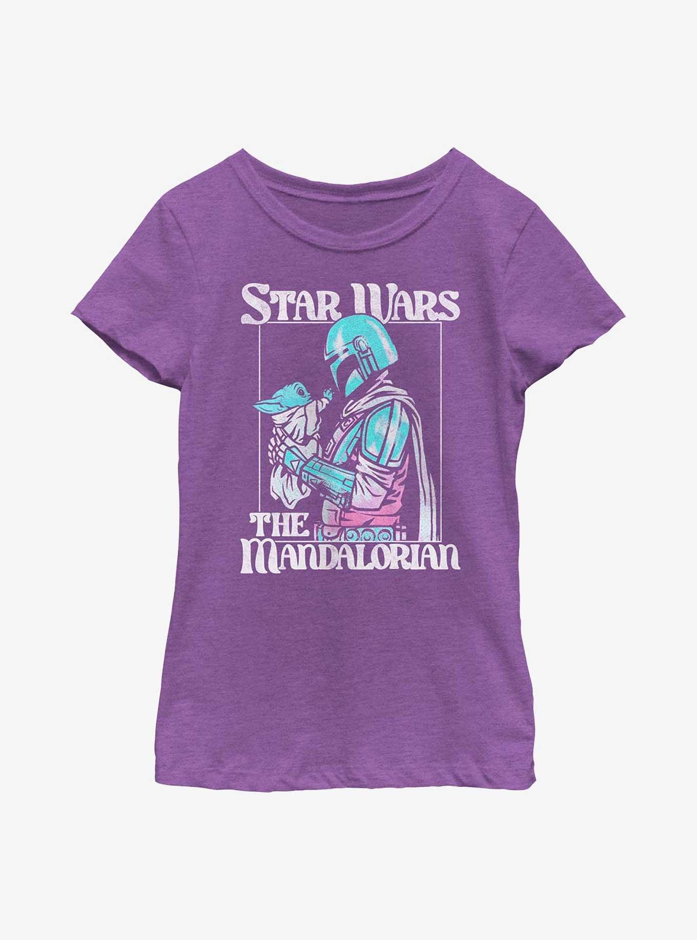 Star Wars The Mandalorian Soft Pop Mando Youth Girls T-Shirt, , hi-res