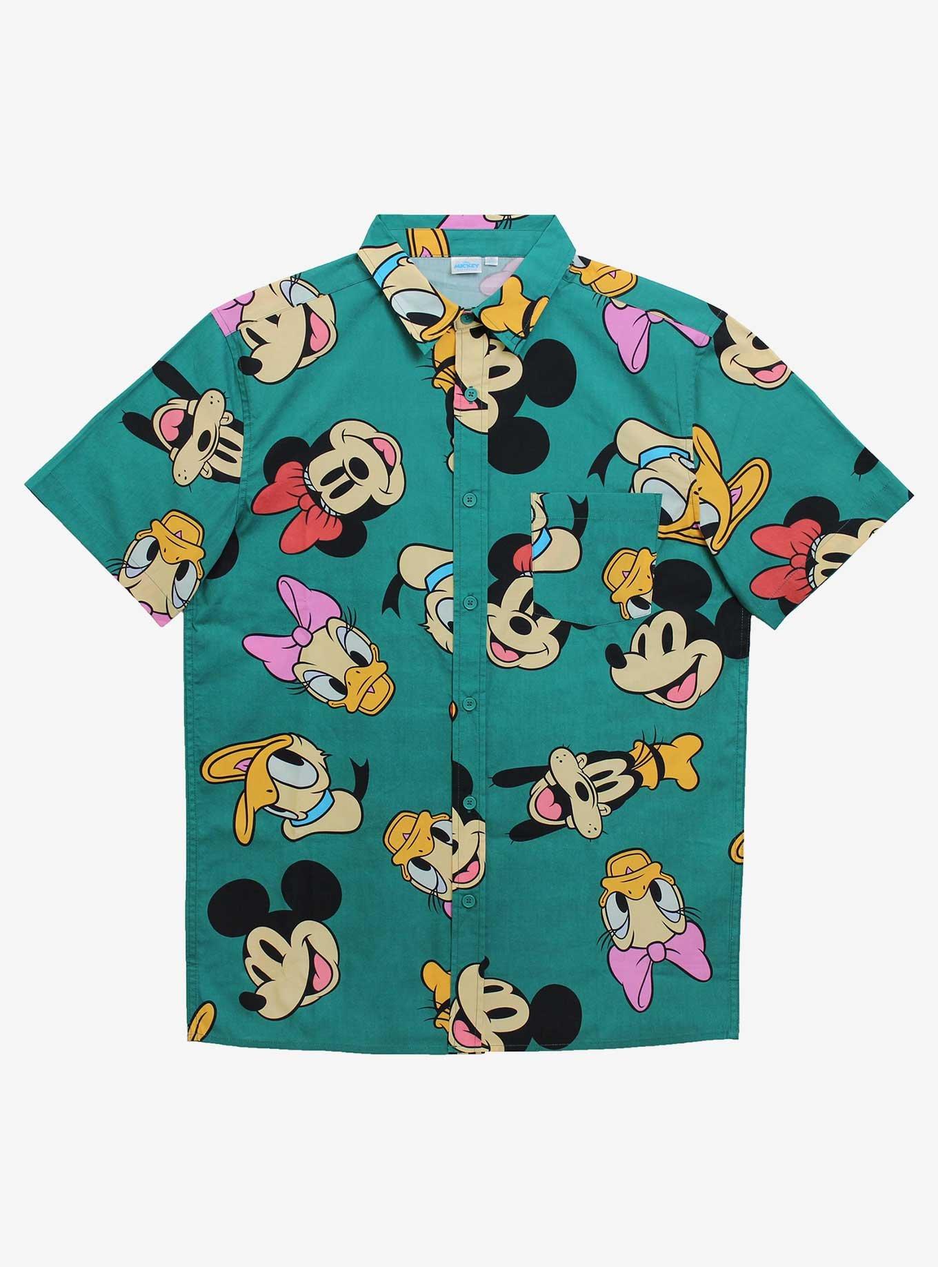 Mickey mouse best sale button up