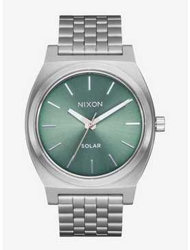 Nixon Time Teller Solar Silver x Jade Sunray Watch, , hi-res