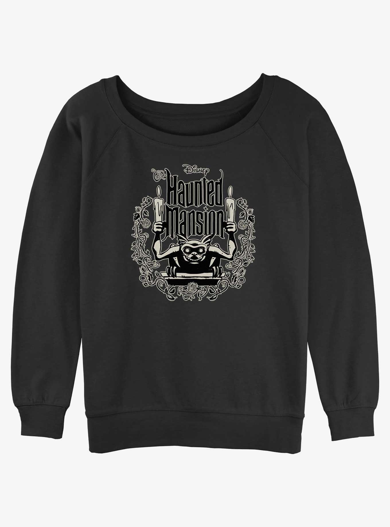 Disney Haunted Mansion Gargoyle Candle Holder Girls Slouchy Sweatshirt, , hi-res