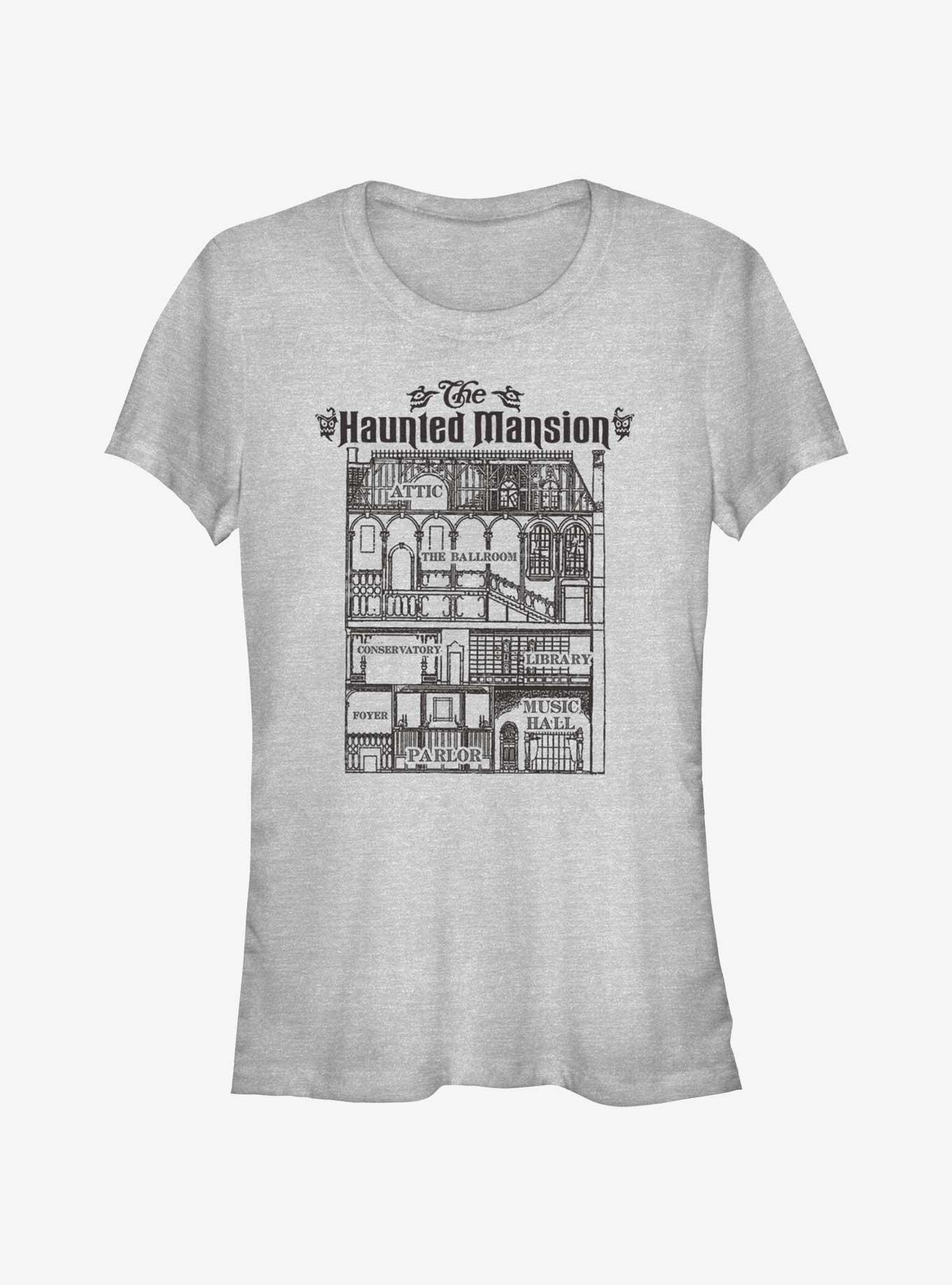 Disney Haunted Mansion Blueprint Girls T-Shirt, , hi-res