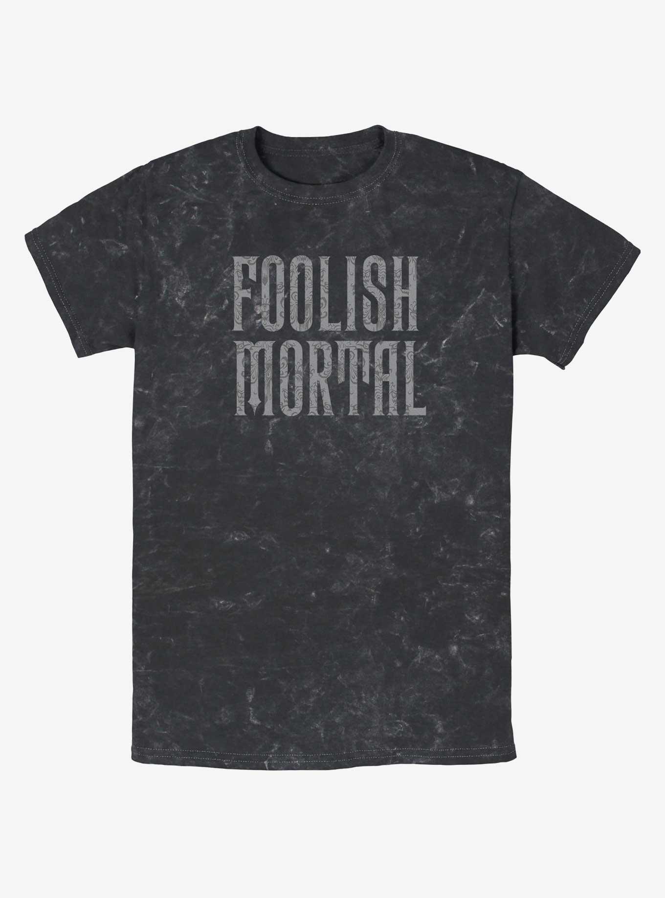 Disney Haunted Mansion Foolish Mortal Mineral Wash T-Shirt, , hi-res