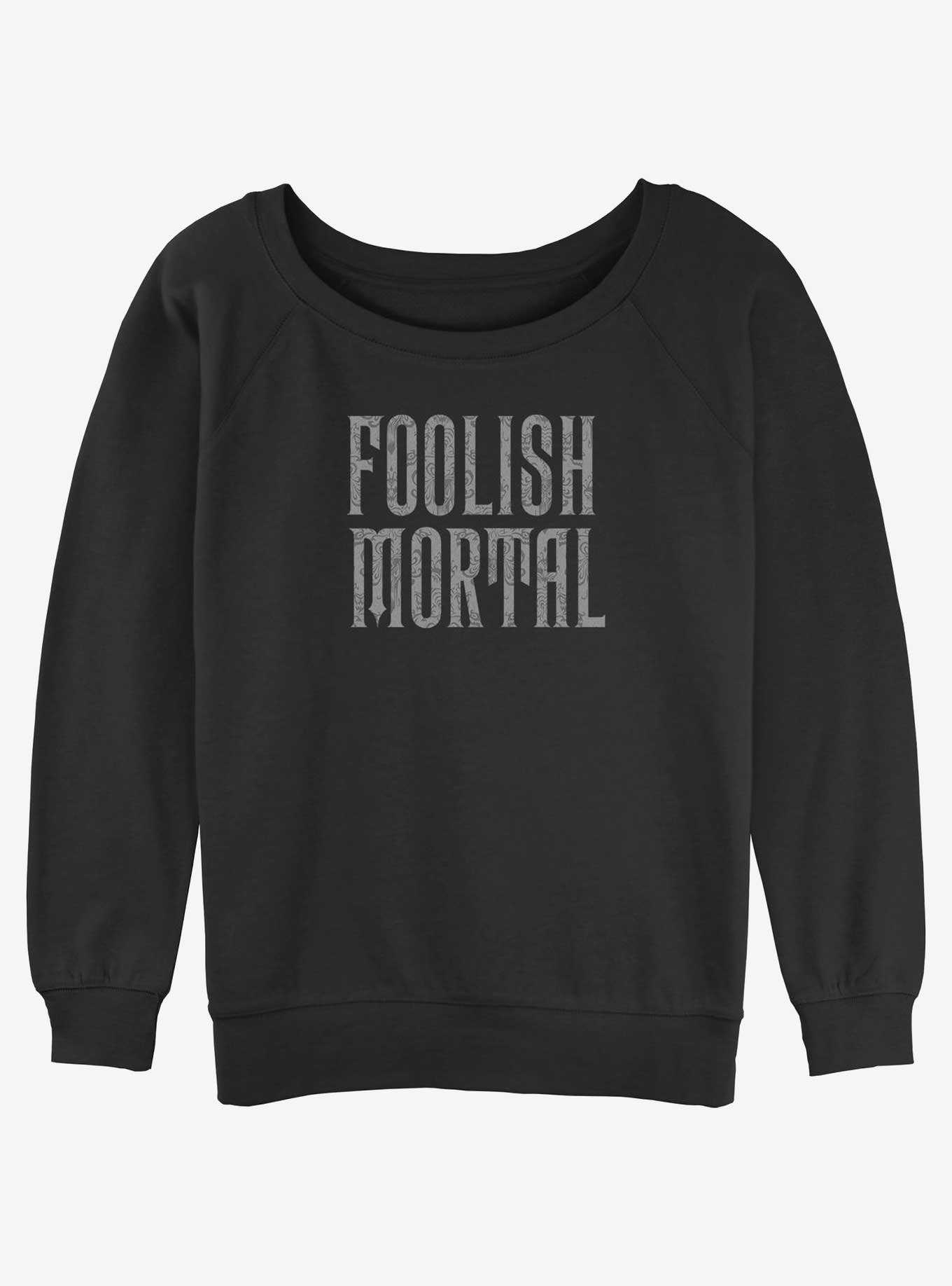 Disney Haunted Mansion Foolish Mortal Girls Slouchy Sweatshirt, , hi-res