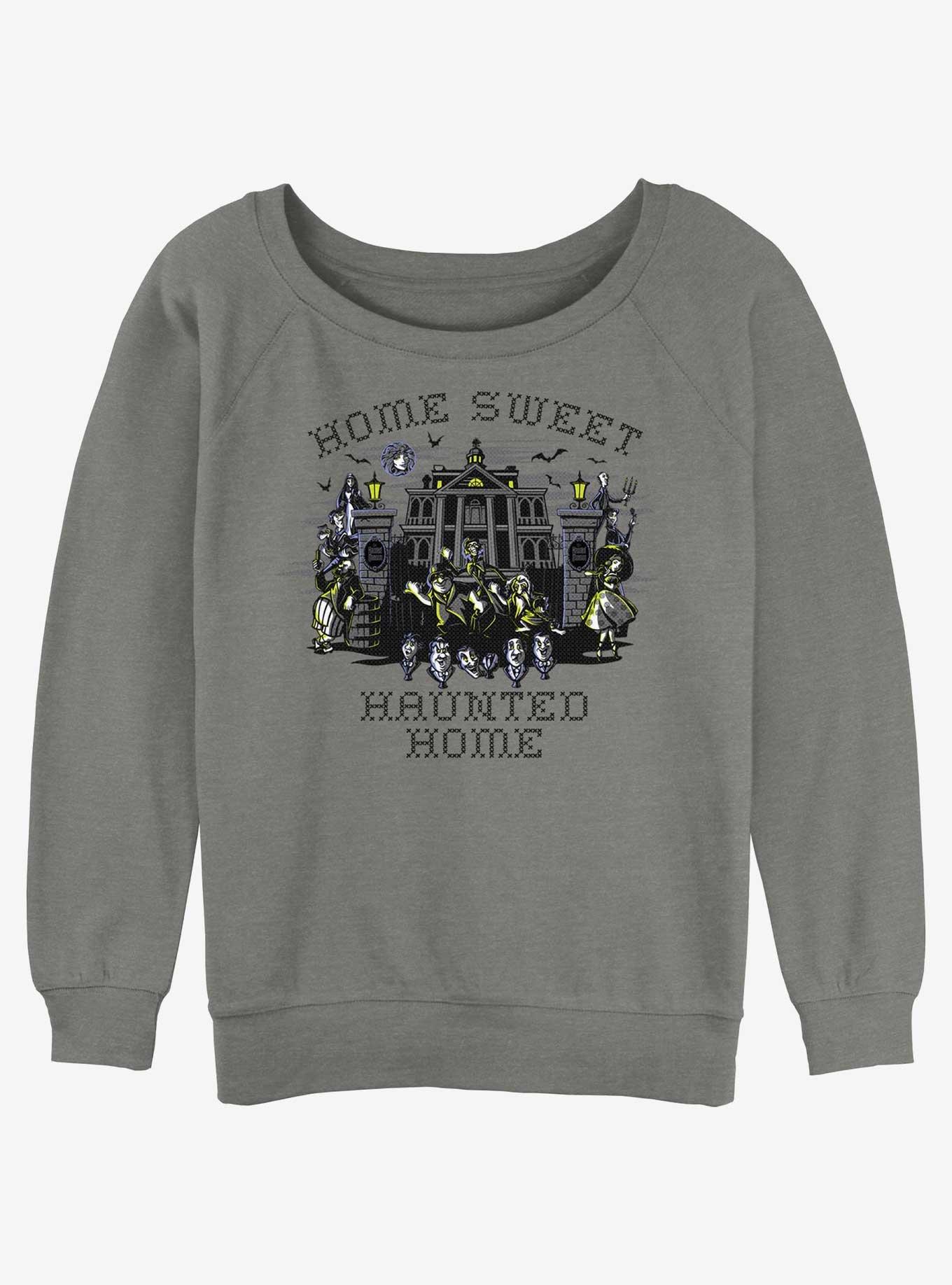 Disney Haunted Mansion Home Sweet Haunted Home Girls Slouchy Sweatshirt