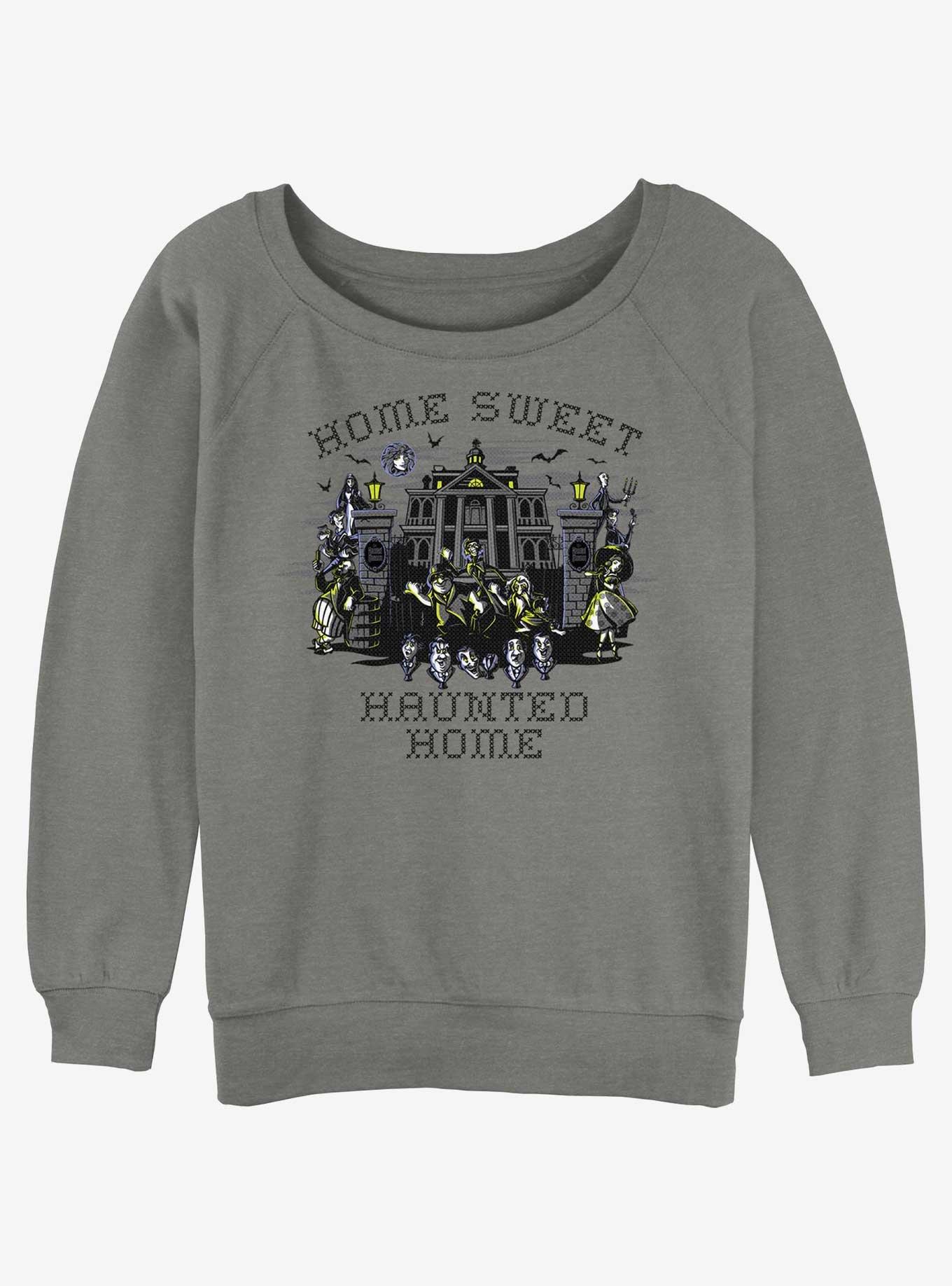 Disney Haunted Mansion Home Sweet Haunted Home Girls Slouchy Sweatshirt, , hi-res