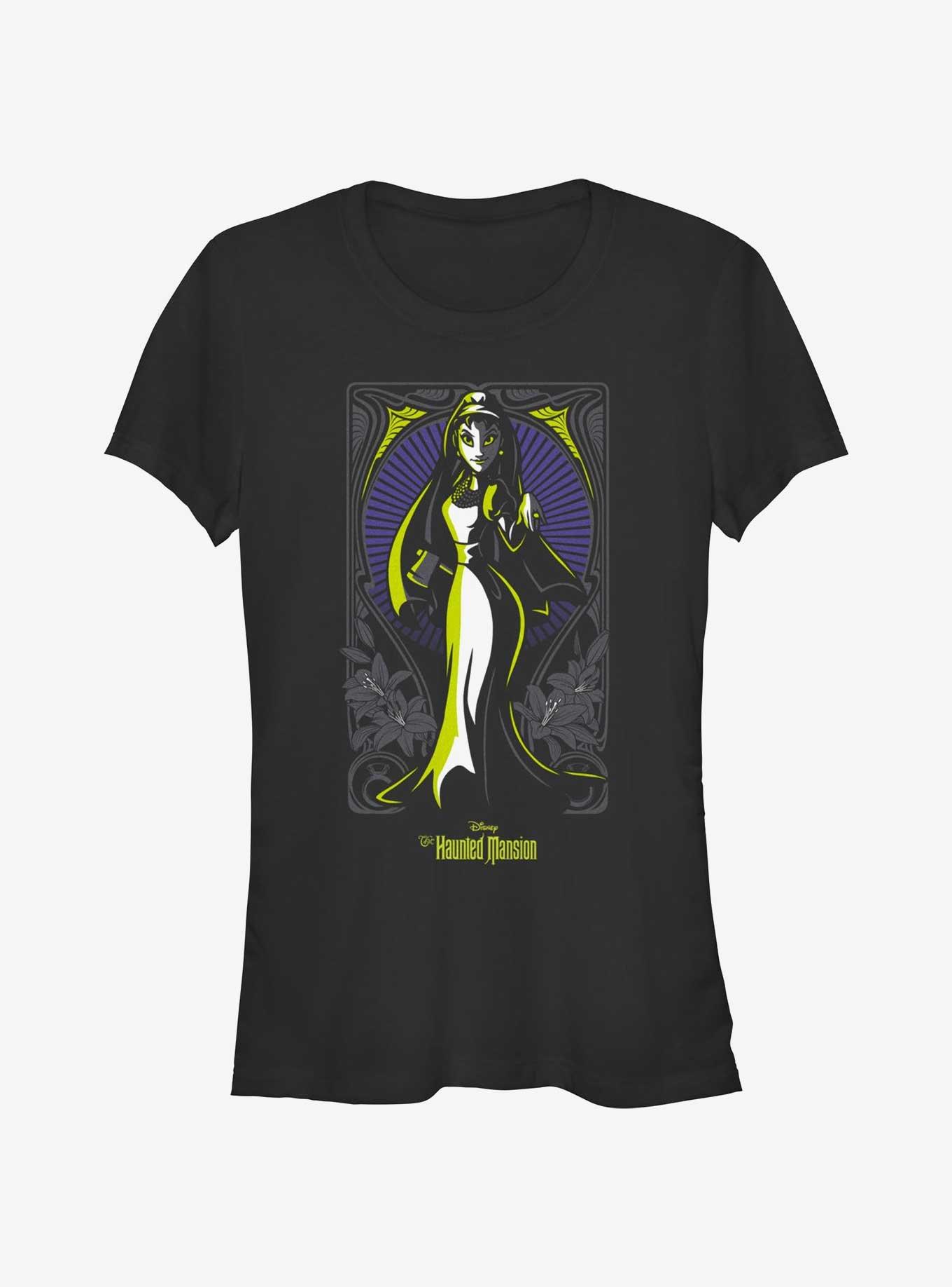 Disney Haunted Mansion Bride Portrait Nouveau Girls T-Shirt, BLACK, hi-res