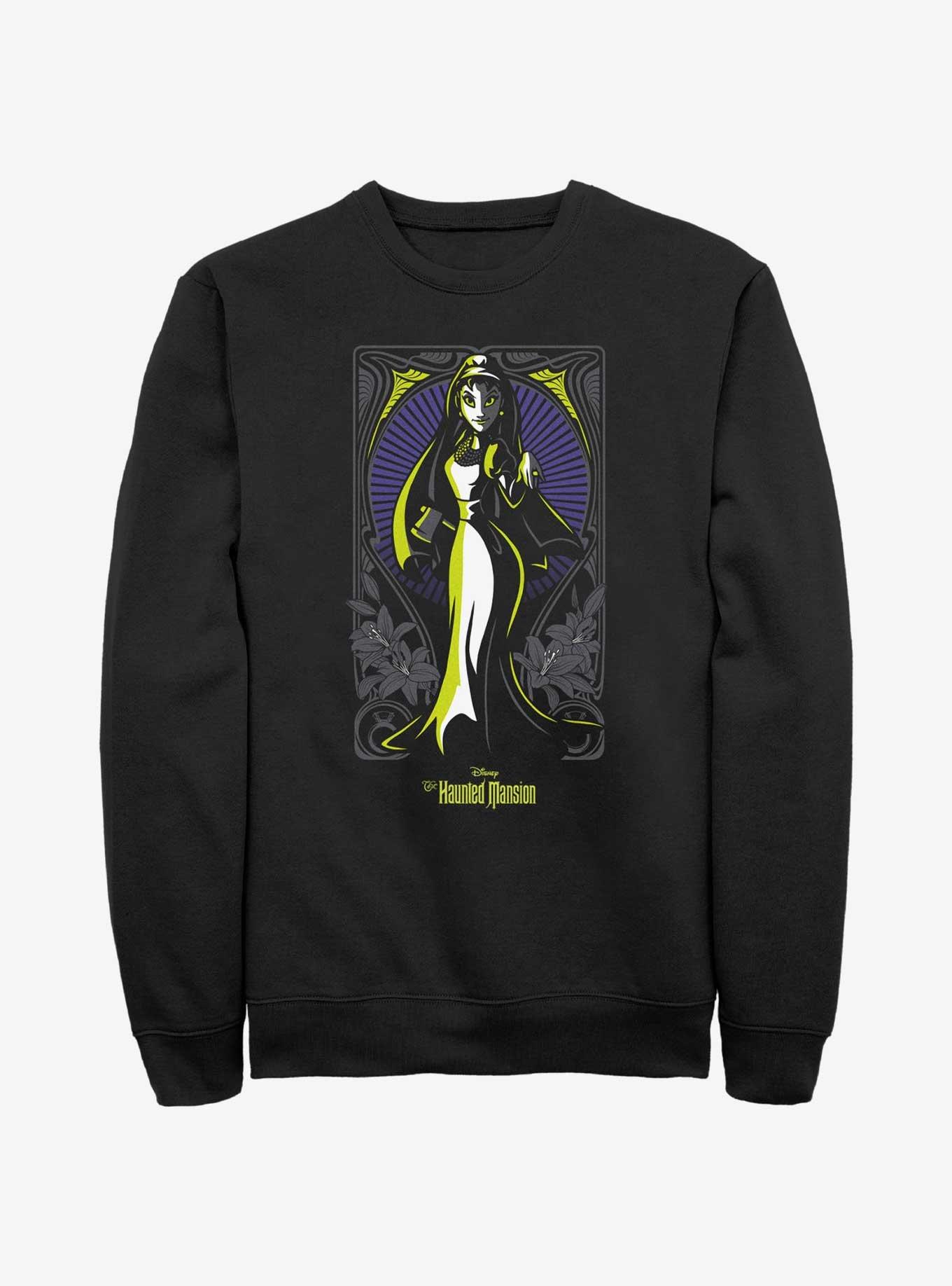 Disney Haunted Mansion Bride Portrait Nouveau Sweatshirt, BLACK, hi-res