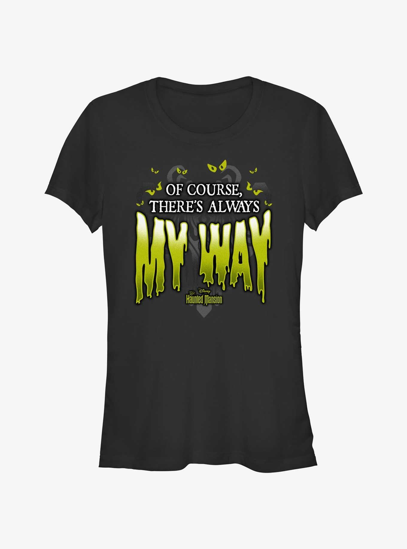Disney Haunted Mansion Of Course There's Always My Way Girls T-Shirt, BLACK, hi-res