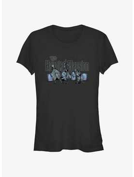 Disney Haunted Mansion Hitchhiking Ghosts Logo Girls T-Shirt, , hi-res