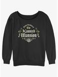 Disney Haunted Mansion Future Resident Girls Slouchy Sweatshirt, BLACK, hi-res