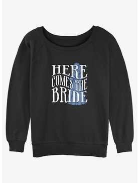 Disney Haunted Mansion Here Comes The Ghost Bride Girls Slouchy Sweatshirt, , hi-res