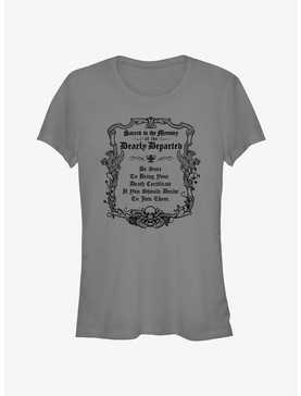 Disney Haunted Mansion Message To The Dearly Departed Girls T-Shirt, , hi-res