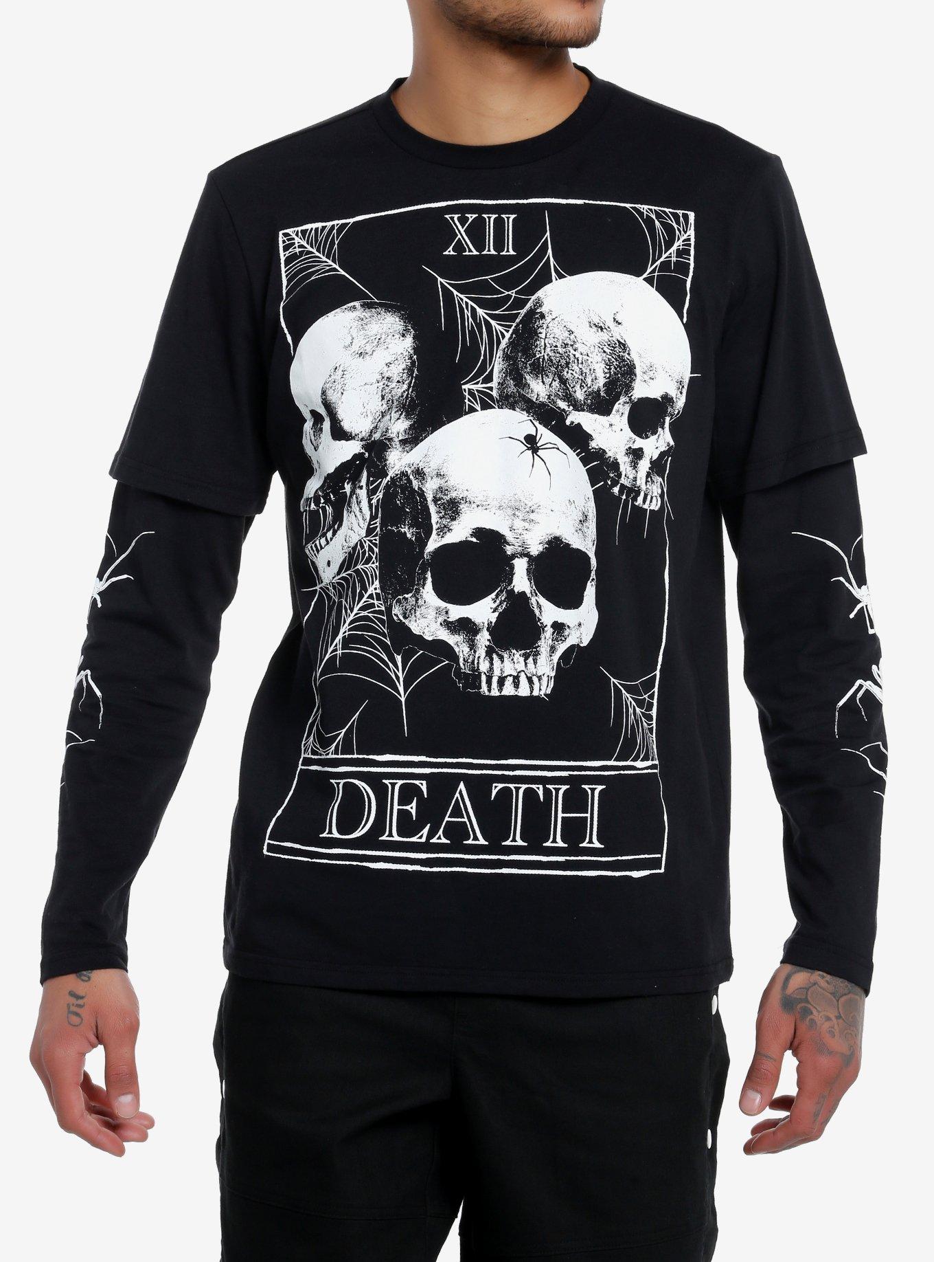 Social Collision® Death Card Twofer Long-Sleeve T-Shirt, , hi-res