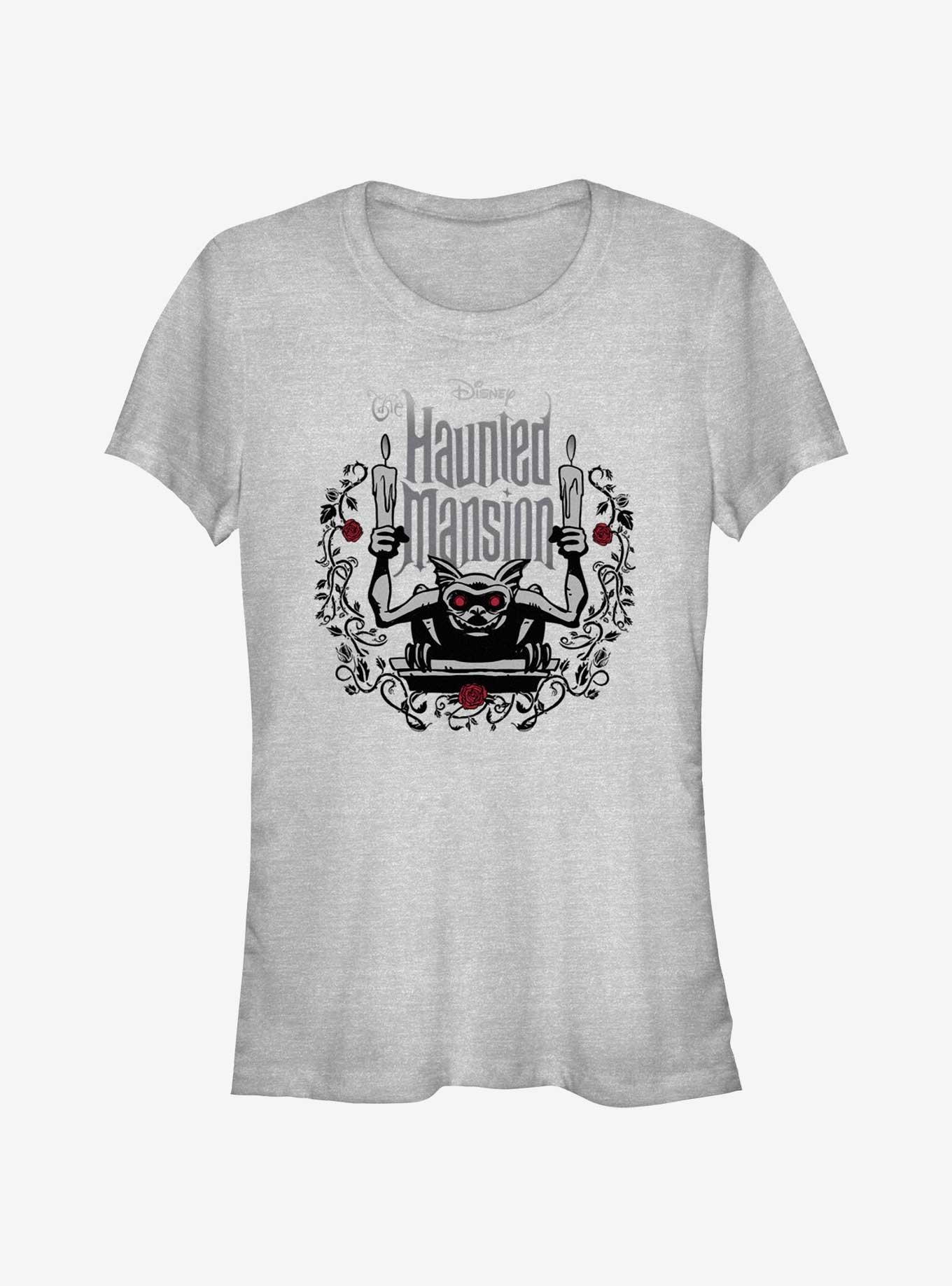 Disney Haunted Mansion Gargoyle With Candles Girls T-Shirt