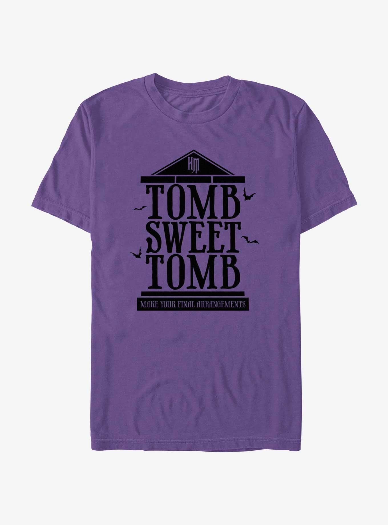 Disney Haunted Mansion Make Your Final Arrangements Extra Soft T-Shirt, PURPLE, hi-res