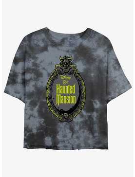 Disney Haunted Mansion Haunted Mirror Tie-Dye Girls Crop T-Shirt, , hi-res